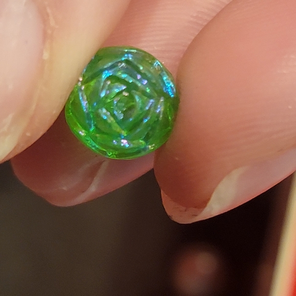 Vintage Painted Porcelain Romance  Scenes and Various Beads - Picture 10 of 13